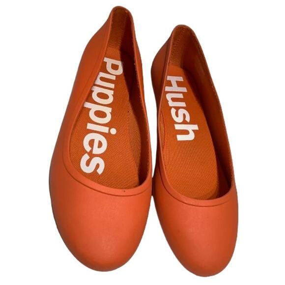 Hush Puppies Shoes - Hush Puppies Orange Rubber Slip-On Shoes, Size 11 – Bold, Comfortable, Casual